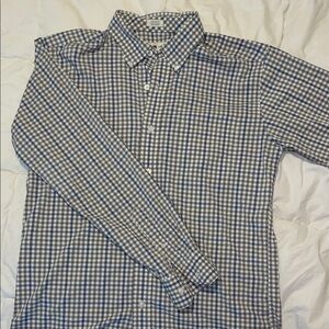 Onward Reserve Men's Blue and Grey Checkered Shirt